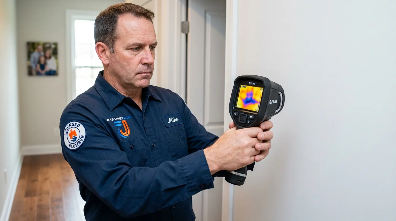Thermal imaging leak detection by Johns Plumbing LLC in Sulligent